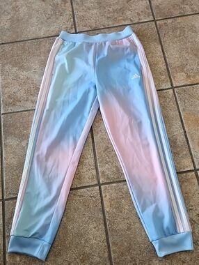 adidas Kids Pastel Ombre Track Pants - Blue & Pink